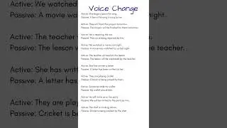 Active and Passive Voice In English Grammar Examples for Competitive Exams!