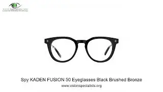 Spy KADEN FUSION 50 Eyeglasses Black Brushed Bronze