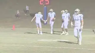 Coosa Christian's DJ Mackey returns the conquerors own kickoff for a touchdown