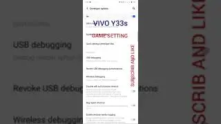 VIVO Y33s Game Settings # shorts
