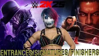 WWE 2K25 Выходы/Подписи/Финишеры: Аска