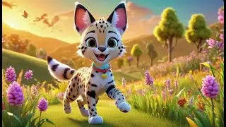 Serval Leaps Go Bound Bound Bound | Fun Nursery Rhyme | Kids Songs | Baby Music