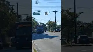 2023 X3-45 Prevost #1496 QM65 arriving at Merrick Blvd/233rd Street
