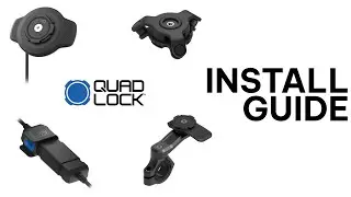 Как установить систему Quad Lock на мотоцикл &ndash; беспроводная зарядка, виброгаситель и профессионал...