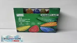 Home Accents Holiday 25 Multi Colored C9 LED Lights STEADY LIT 1010 936