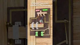 Electric Auto-Close Door Lock With Complete Logic Using Mechanical Switches