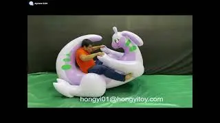 Inflatable Hongyi Laying Dragon, So happy to play with her^^
