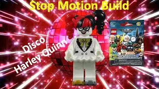 Stop Motion Build LEGO Disco Harley Quinn Minifigure 71020-1 The LEGO Batman Movie Series 2 CMF