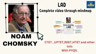 Noam chomsky(through mindmap)  LAD● CTET ●REET● HTET & other TETS [ with PYQS]