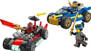 Lego Ninjago Dragons Rising Set 71840 Rogue vs. Drix Race Car Duel Review + Set 40915 Lion Dance 