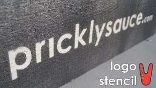 Pricklysauce Logo Stencil