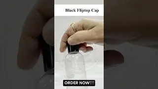 |ZENVISTA PACKAGING|ZMT16| Transparent Clear Pet Bottle With Black Flip Top Cap😍✨