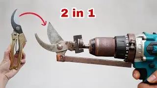 Hướng dẫn làm kéo cắt tôn đa năng 2 in 1. Cắt tôn ngọt như cắt giấy