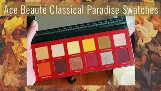 Ace Beaut&eacute; - Classical Paradise Eyeshadow Palette - Just Swatches