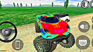 King of RGB Cars: Monster Beast! 👑 सफेद फॉर्च्यूनर और मोंस्टर कार ✨ Indian Bike Driving 3D Viral 🚀