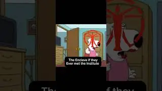 The Enclave meeting the Institute #fallout #memes