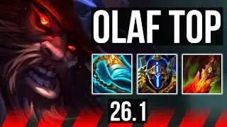 OLAF vs CHO'GATH (TOP) | Good KDA: 15/1/11, 5k gold comeback | NA Master | 26.1