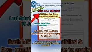 CSIR-NCL Recruitment for Project Associate -l 🔥