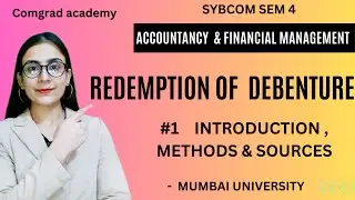 Redemption of debenture #1 |SYBCOM SEM4 MU | b.com accounts for Mumbai university|#bcom #MU