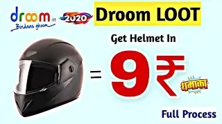 [LOOT] Droom 9rs Helmet Sale 2020 |Get Bike Helmet In 9rs Only | Droom Get Set Helmet Sale 2020