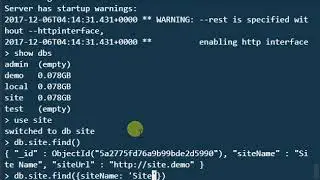 Mongo Shell Basics - 