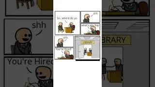 🤫📚#LibraryHumor #MemeShorts #FunnyInterview #RelatableMemes #Shorts #YouTubeShorts #JobInterview