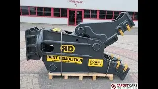 779006 RENT DEMOLITION RD20 HYDRAULIC ROTATING PULVERIZER CRUSHER SHEAR RD-20 2021 21~28T EXCAVATOR