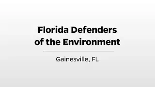Florida Defenders of the Environment - WUFT