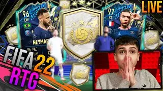 FIFA 22 LIVE : MEIN 91+ ATT/MID ICON PACK! & LIGUE 1 TOTS! 🔥😱 + WEEKEND LEAGUE ZUENDE SPIELEN! ⚽🍀
