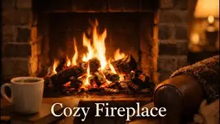Warm Fireplace Ambience | Calm Background Music for Focus & Relax
