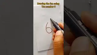 How to draw cute fox from numbers | easy fox  drawing for beginners | Letter drawing