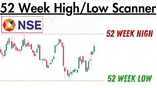 How to use New 52 Week High/Low Scanner in NSE website ||