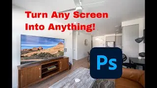 How to Replace a Blank Monitor with an Image – Easy Photoshop Trick!