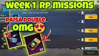C1S3 M5 Week 1 Royal Pass Missions Full Explained | M5 Week 1 RP Mission