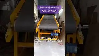 Use of Gear Box & Motor in Conveyor Line