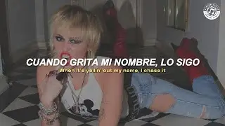 Miley Cyrus ft. Billy Idol - Night Crawling [espa&ntilde;ol + lyrics]
