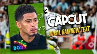 How to make viral rainbow text edit tutorial on capcut ✨