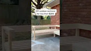 Part 1- Do it yourself outdoor sectional for UNDER $200! #DIY #backyard #fyp