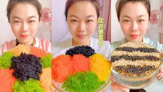 Homemade Chinese Fish Roe ASMR | Colorful Fish Eggs Eating | #152