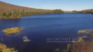 Hiking in the woods behind Seyon State Park in Groton VT with a drone