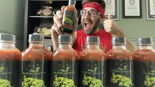 World Record! Chupacabra Hot Sauce Chug Challenge! 7 Bottles!