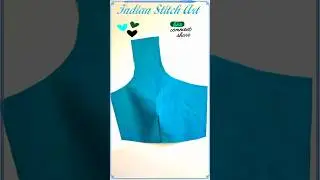 Blouse Invisible Centre Dart Sewing Hacks #shorts #blouse #sleeve