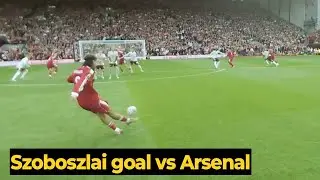 Dominik Szoboszlai scores a free-kick GOAL against Arsenal