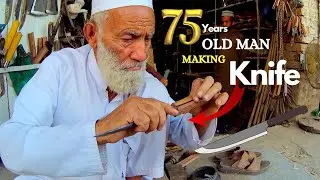 75 years Old Man |Making Super Sharp Knife| From Old Car Tire Bearing