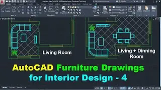 Чертежи мебели AutoCAD 2D для дизайна интерьера - 4
