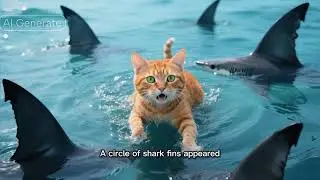 Hilarious Cat Falls In Water!! 🦈
