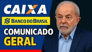 COMUNICADO BOMBA para quem tem CONTA na CAIXA ECONÔMICA ou BANCO do BRASIL CPF 0,1,2,3,4,5,6,7,8,9