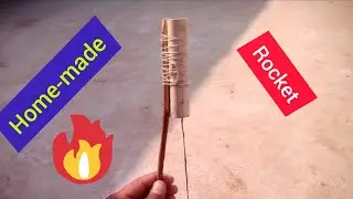 making a sugar rocket 🚀 using black powder and sugar