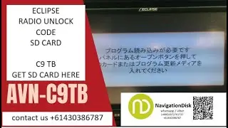 Eclipse C9TB Radio Unlock SD Card and ESN Code