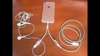 Разветвитель 2 в 1 для наушников и зарядки для iphone 7 плюс 8 плюс 7 8 X
